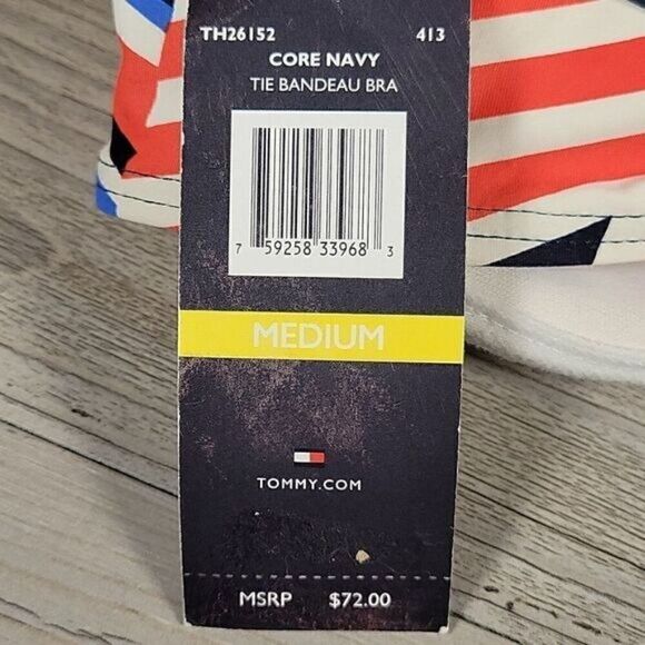 Tommy Hilfiger Strapless Bikini Top Sz M - Picture 9 of 10